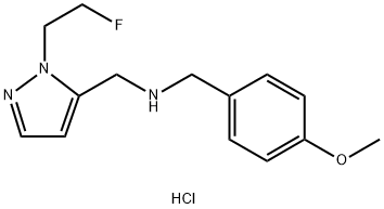 1-[1-(2-fluoroethyl)-1H-pyrazol-5-yl]-N-(4-methoxybenzyl)methanamine Structure