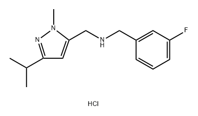 1-(3-fluorophenyl)-N-[(3-isopropyl-1-methyl-1H-pyrazol-5-yl)methyl]methanamine Structure