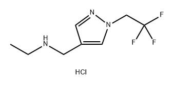 ethyl{[1-(2,2,2-trifluoroethyl)-1H-pyrazol-4-yl]methyl}amine Structure