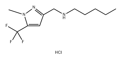 {[1-methyl-5-(trifluoromethyl)-1H-pyrazol-3-yl]methyl}pentylamine Structure