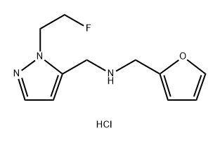 1-[1-(2-fluoroethyl)-1H-pyrazol-5-yl]-N-(2-furylmethyl)methanamine,1856071-90-3,结构式