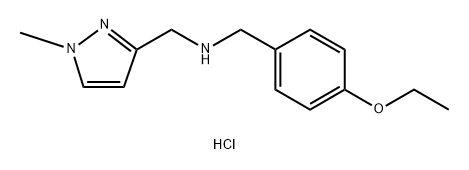 1-(4-ethoxyphenyl)-N-[(1-methyl-1H-pyrazol-3-yl)methyl]methanamine 结构式