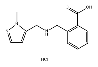 2-({[(1-methyl-1H-pyrazol-5-yl)methyl]amino}methyl)benzoic acid Structure