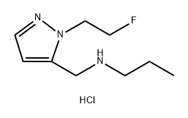 {[1-(2-fluoroethyl)-1H-pyrazol-5-yl]methyl}propylamine Structure