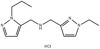 1-(1-ethyl-1H-pyrazol-3-yl)-N-[(1-propyl-1H-pyrazol-5-yl)methyl]methanamine Structure