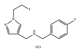 (4-fluorobenzyl){[1-(2-fluoroethyl)-1H-pyrazol-4-yl]methyl}amine,1856079-40-7,结构式