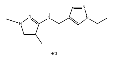 N-[(1-ethyl-1H-pyrazol-4-yl)methyl]-1,4-dimethyl-1H-pyrazol-3-amine Structure