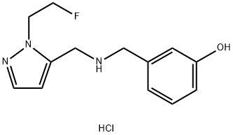 3-[({[1-(2-fluoroethyl)-1H-pyrazol-5-yl]methyl}amino)methyl]phenol Structure