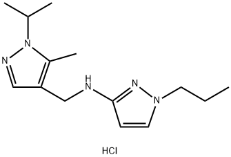 N-[(1-isopropyl-5-methyl-1H-pyrazol-4-yl)methyl]-1-propyl-1H-pyrazol-3-amine,1856083-90-3,结构式