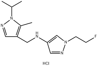 1-(2-fluoroethyl)-N-[(1-isopropyl-5-methyl-1H-pyrazol-4-yl)methyl]-1H-pyrazol-4-amine,1856083-94-7,结构式