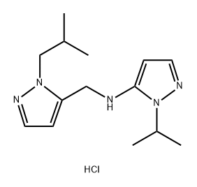 N-[(1-isobutyl-1H-pyrazol-5-yl)methyl]-1-isopropyl-1H-pyrazol-5-amine,1856085-19-2,结构式