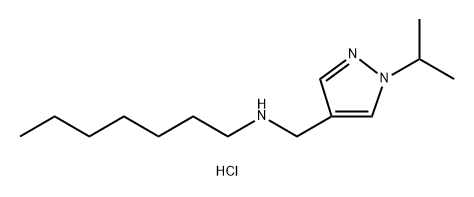 heptyl[(1-isopropyl-1H-pyrazol-4-yl)methyl]amine,1856086-11-7,结构式