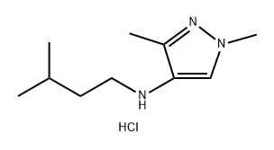 1,3-dimethyl-N-(3-methylbutyl)-1H-pyrazol-4-amine Structure