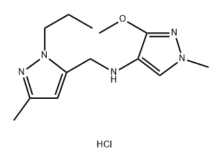 3-methoxy-1-methyl-N-[(3-methyl-1-propyl-1H-pyrazol-5-yl)methyl]-1H-pyrazol-4-amine Structure