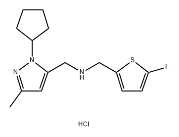 1856087-38-1 1-(1-cyclopentyl-3-methyl-1H-pyrazol-5-yl)-N-[(5-fluoro-2-thienyl)methyl]methanamine