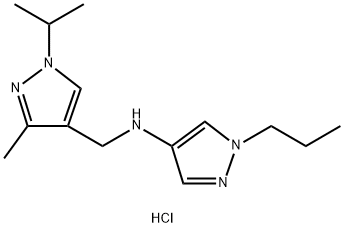 N-[(1-isopropyl-3-methyl-1H-pyrazol-4-yl)methyl]-1-propyl-1H-pyrazol-4-amine Structure