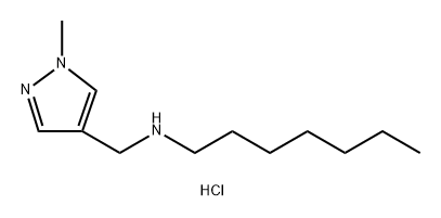 heptyl[(1-methyl-1H-pyrazol-4-yl)methyl]amine Structure