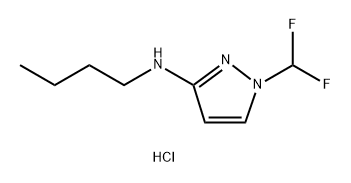 N-butyl-1-(difluoromethyl)-1H-pyrazol-3-amine Struktur