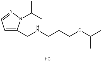 3-isopropoxy-N-[(1-isopropyl-1H-pyrazol-5-yl)methyl]propan-1-amine Structure