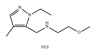 (1-ethyl-4-methyl-1H-pyrazol-5-yl)methyl](2-methoxyethyl)amine Structure