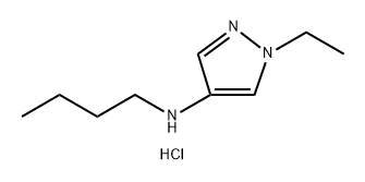 N-butyl-1-ethyl-1H-pyrazol-4-amine 化学構造式