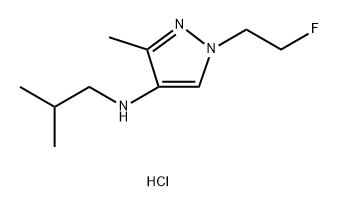 1-(2-fluoroethyl)-N-isobutyl-3-methyl-1H-pyrazol-4-amine Structure