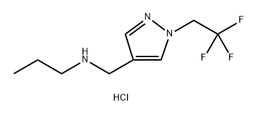 propyl{[1-(2,2,2-trifluoroethyl)-1H-pyrazol-4-yl]methyl}amine 结构式