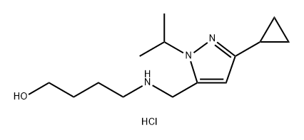 4-{[(3-cyclopropyl-1-isopropyl-1H-pyrazol-5-yl)methyl]amino}butan-1-ol 结构式