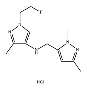 N-[(1,3-dimethyl-1H-pyrazol-5-yl)methyl]-1-(2-fluoroethyl)-3-methyl-1H-pyrazol-4-amine|