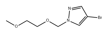 4-bromo-1-[(2-methoxyethoxy)methyl]-1H-pyrazole Struktur