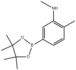 N,2-dimethyl-5-(4,4,5,5-tetramethyl-1,3,2-dioxaborolan-2-yl)aniline Structure