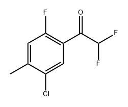 1-(5-Chloro-2-fluoro-4-methylphenyl)-2,2-difluoroethanone 结构式