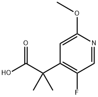 4-Pyridineacetic acid, 5-fluoro-2-methoxy-α,α-dimethyl- Struktur