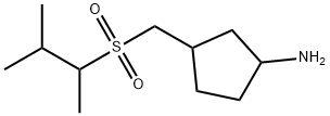 3-(((3-methylbutan-2-yl)sulfonyl)methyl)cyclopentan-1-amine Struktur