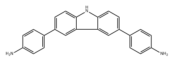 4,4'-(9H-carbazole-3,6-diyl)dianiline Struktur