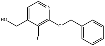 (2-(benzyloxy)-3-fluoropyridin-4-yl)methanol 化学構造式
