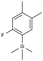 (2-fluoro-4,5-dimethylphenyl)trimethylsilane 结构式