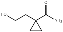 1-(2-Hydroxy-ethyl)-cyclopropanecarboxylic acid amide 结构式