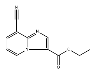 ethyl 8-cyanoimidazo[1,2-a]pyridine-3-carboxylate 化学構造式