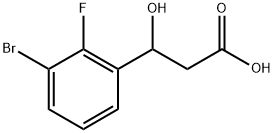 3-(3-bromo-2-fluorophenyl)-3-hydroxypropanoic acid|