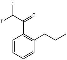 2,2-difluoro-1-(2-propylphenyl)ethanone Structure