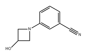 3-(3-hydroxyazetidin-1-yl)benzonitrile,1861644-77-0,结构式