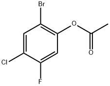 2-Bromo-4-chloro-5-fluorophenyl acetate Structure