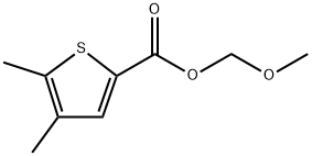 Methoxymethyl 4,5-dimethyl-2-thiophenecarboxylate,1862384-66-4,结构式