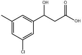 3-(3-chloro-5-methylphenyl)-3-hydroxypropanoic acid Structure