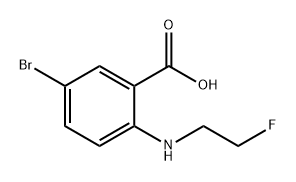 5-bromo-2-[(2-fluoroethyl)amino]benzoic acid Structure