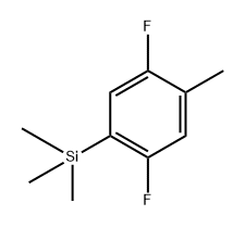 (2,5-difluoro-4-methylphenyl)trimethylsilane 结构式