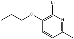 2-bromo-6-methyl-3-propoxypyridine Struktur