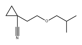 1-(2-isobutoxyethyl)cyclopropane-1-carbonitrile Structure