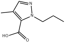 4-Methyl-1-propyl-1H-pyrazole-5-carboxylic acid,1862808-24-9,结构式